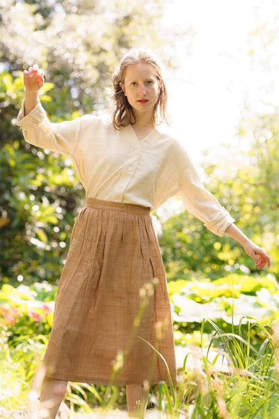 Silk skirt full top