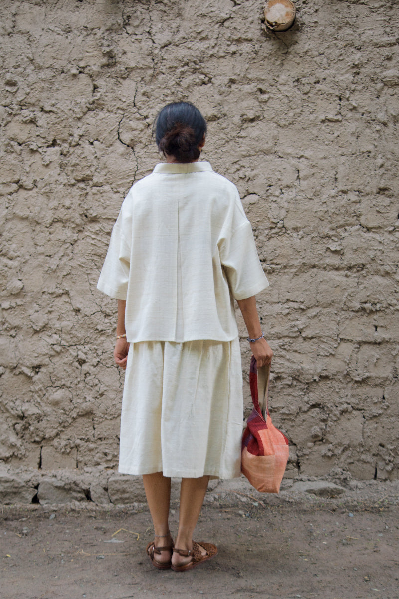 Essential Boxy Shirt Cream