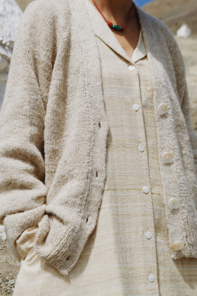 Handspun Cardigan Lambswool