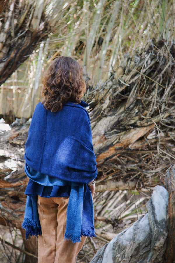 Scarf Lam Indigo Night