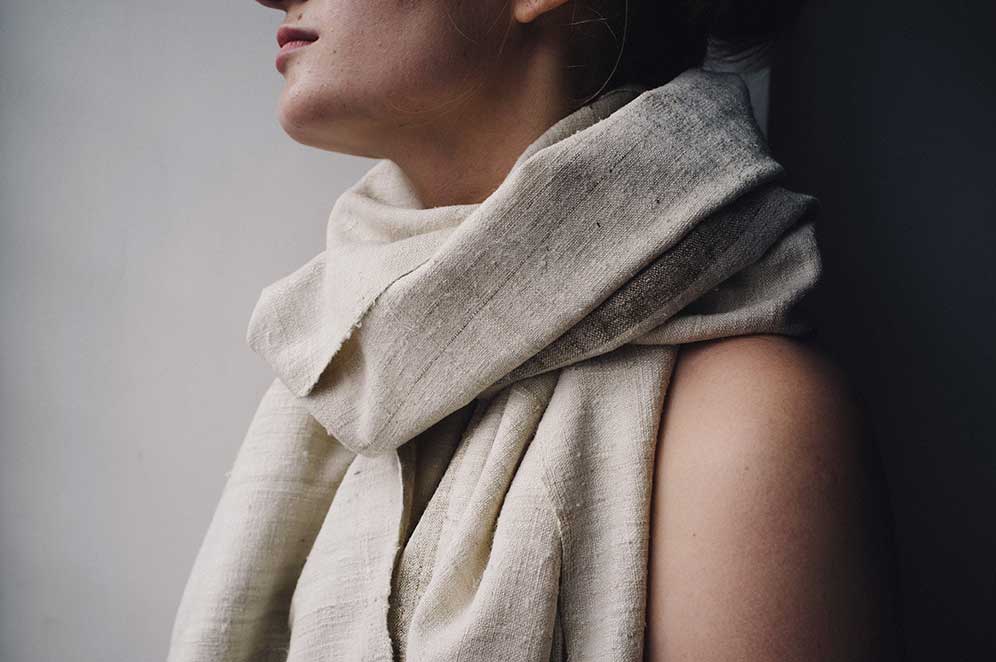 Scarf Eri Silk Rekha