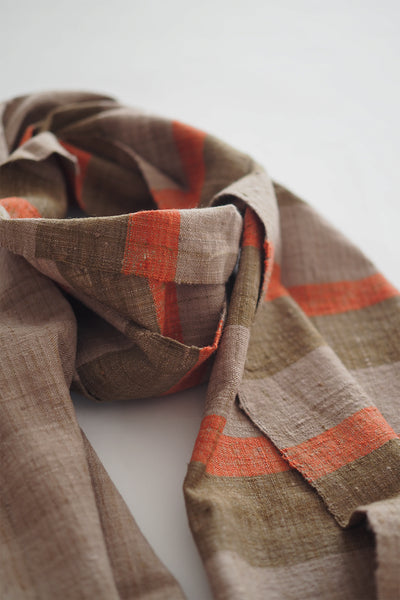 Eri Silk Scarf Autumn Leaves