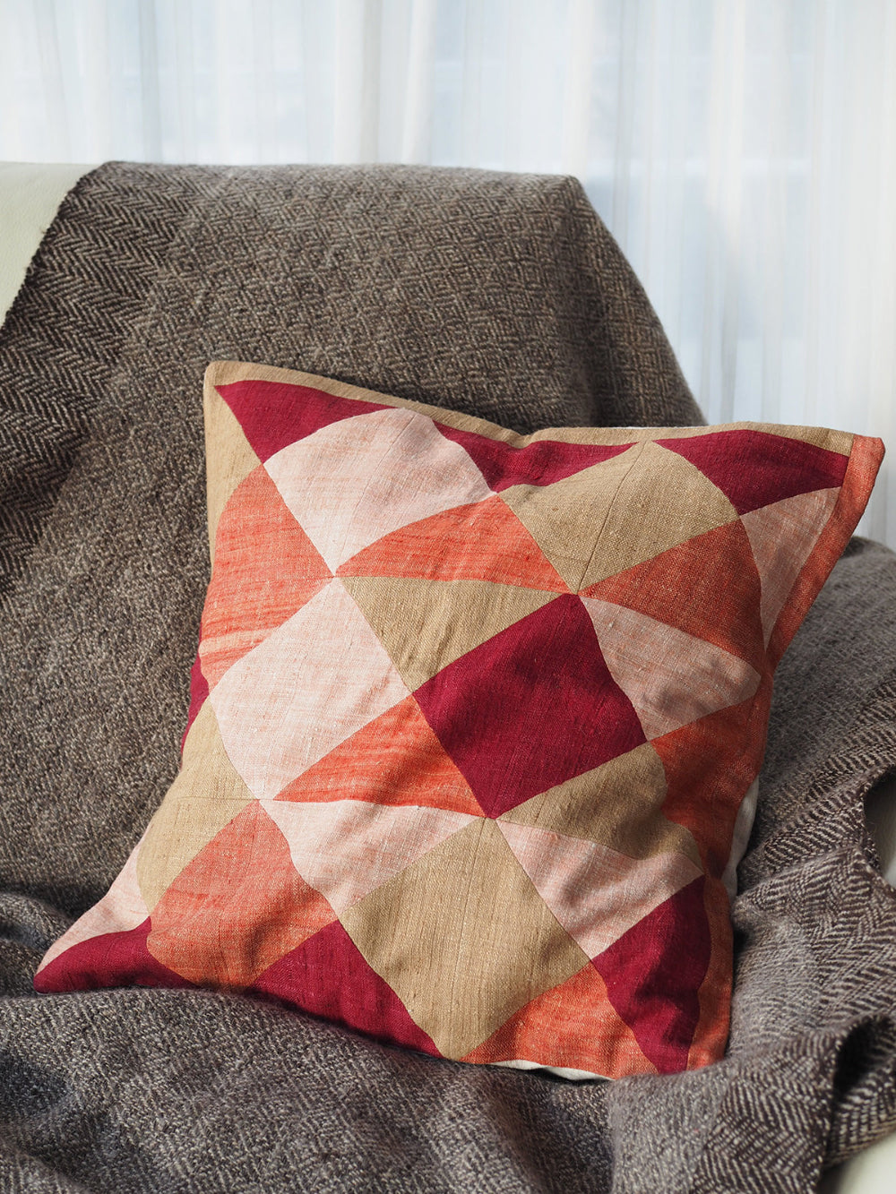 Pillow Case Eri Silk Patchwork #10