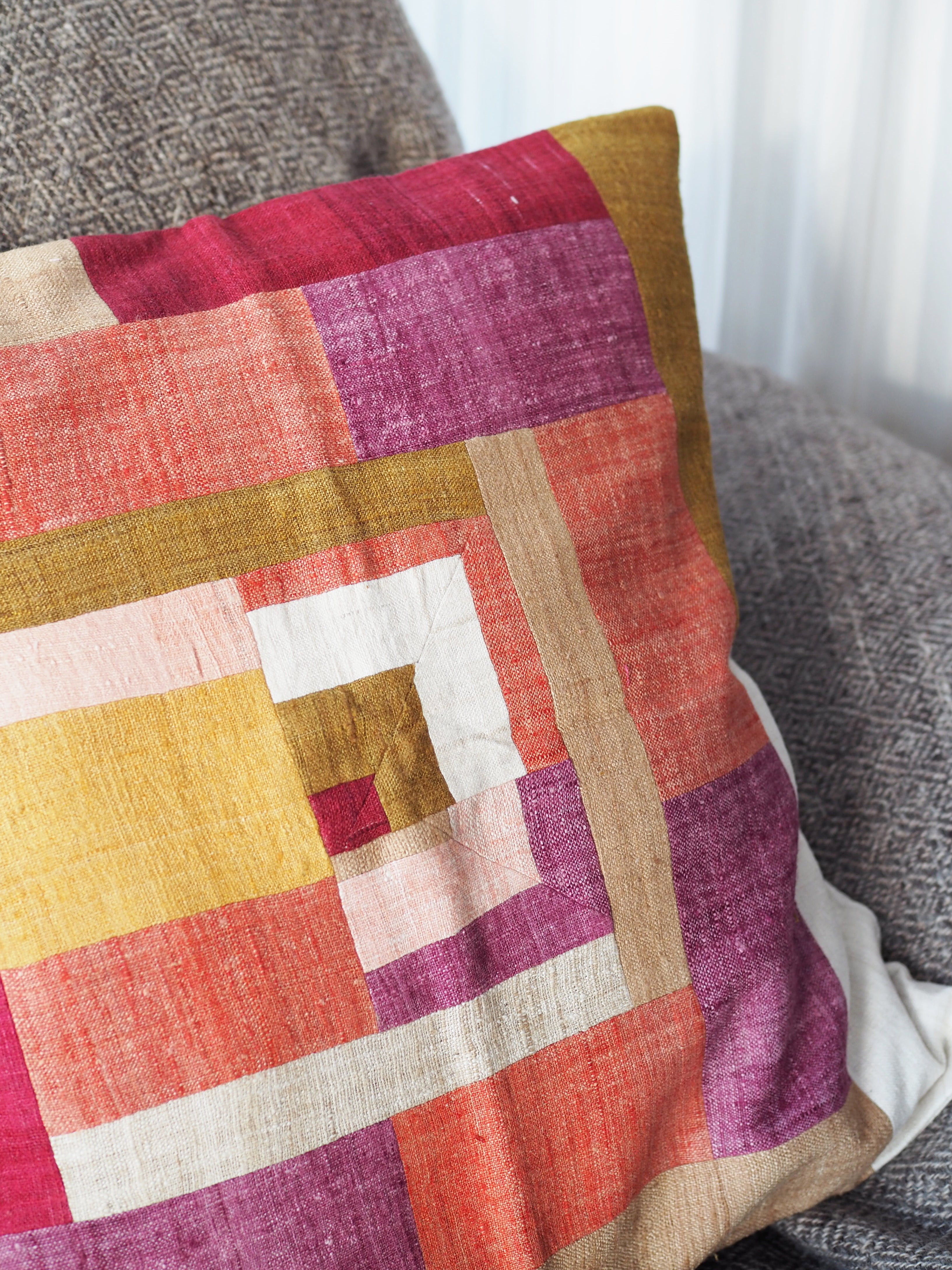 Pillow Case Eri Silk Patchwork #9