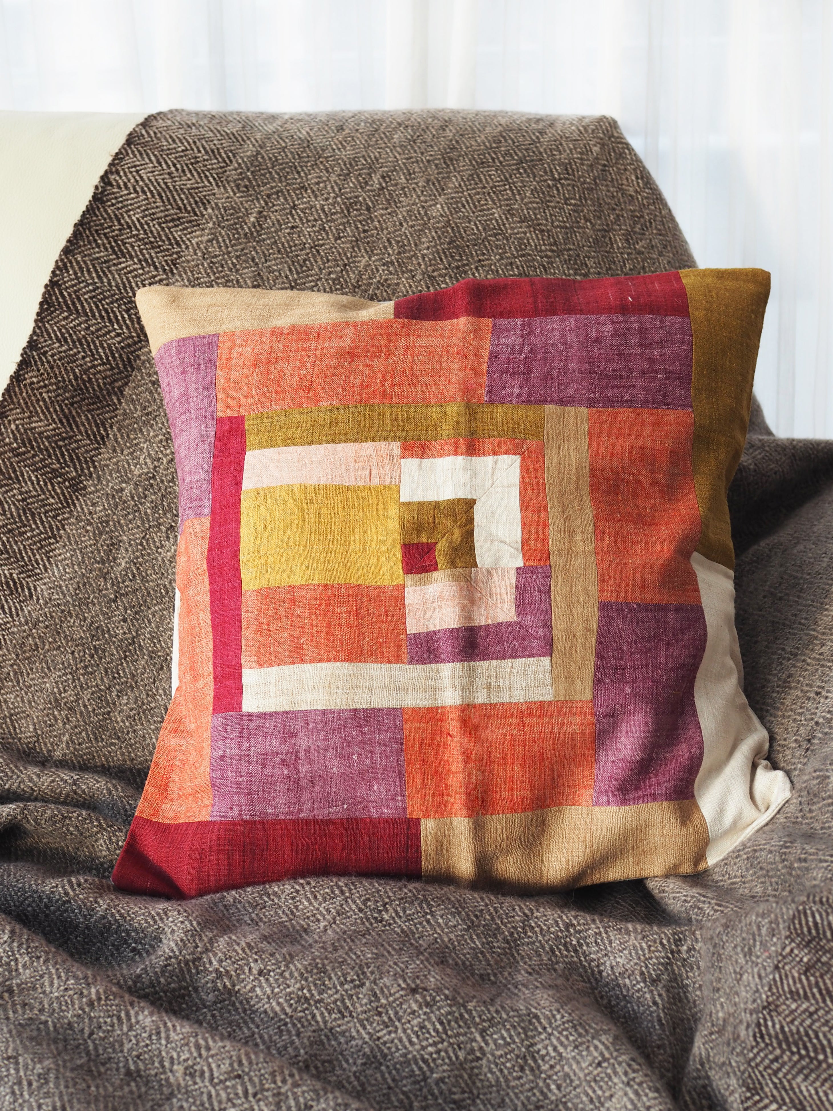 Pillow Case Eri Silk Patchwork #9