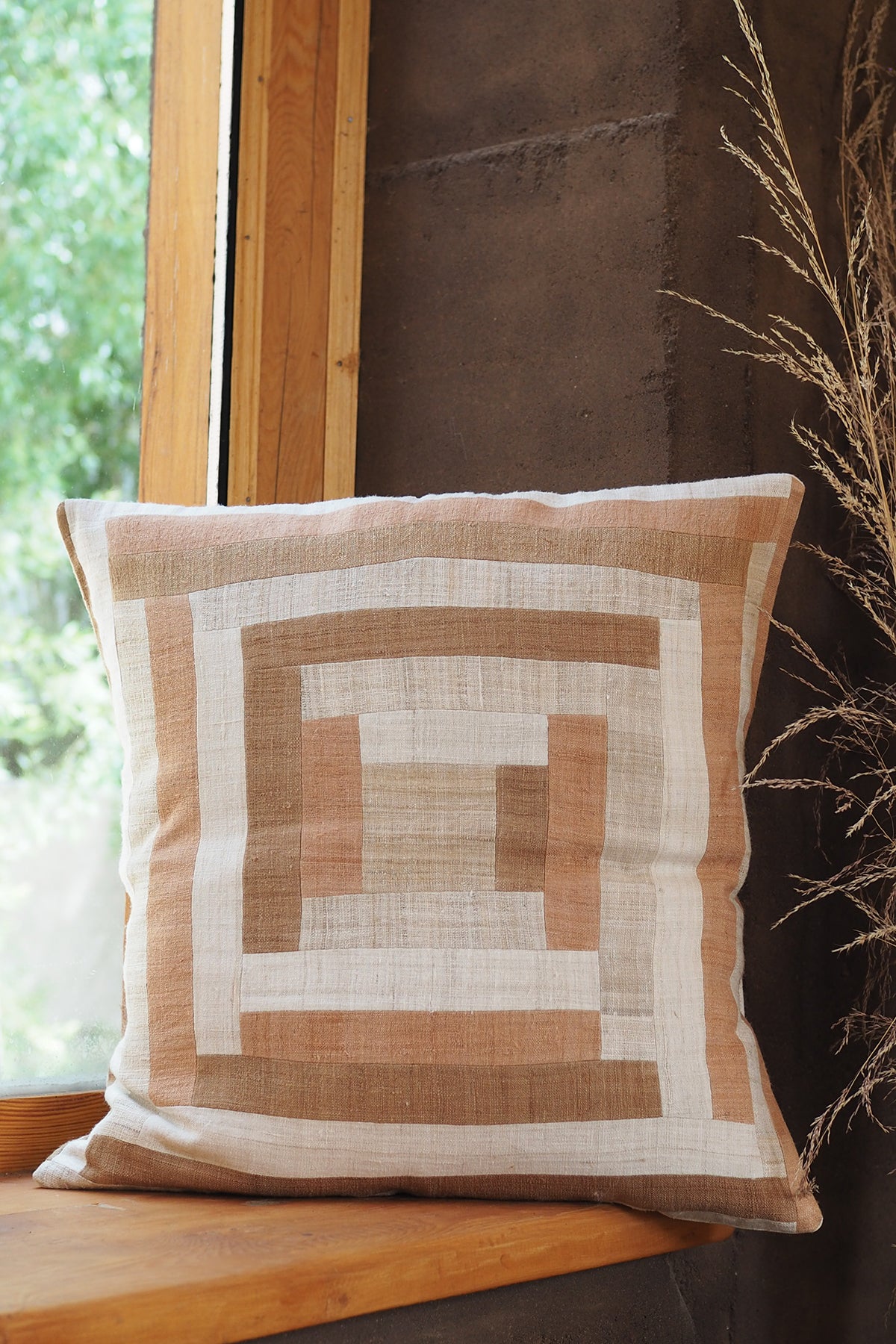 Pillow Case Eri Silk Patchwork #3