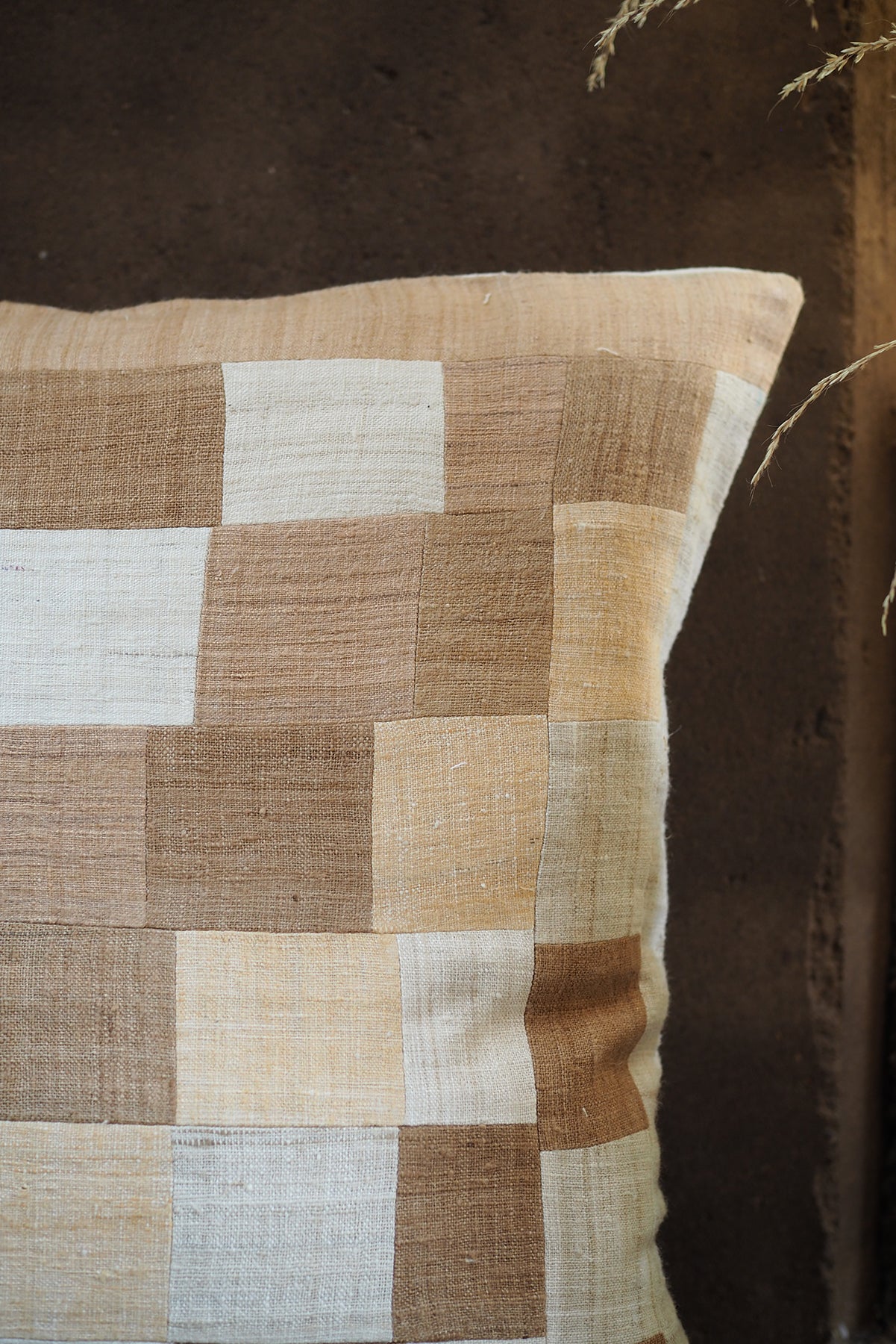 Pillow Case Eri Silk Patchwork #4