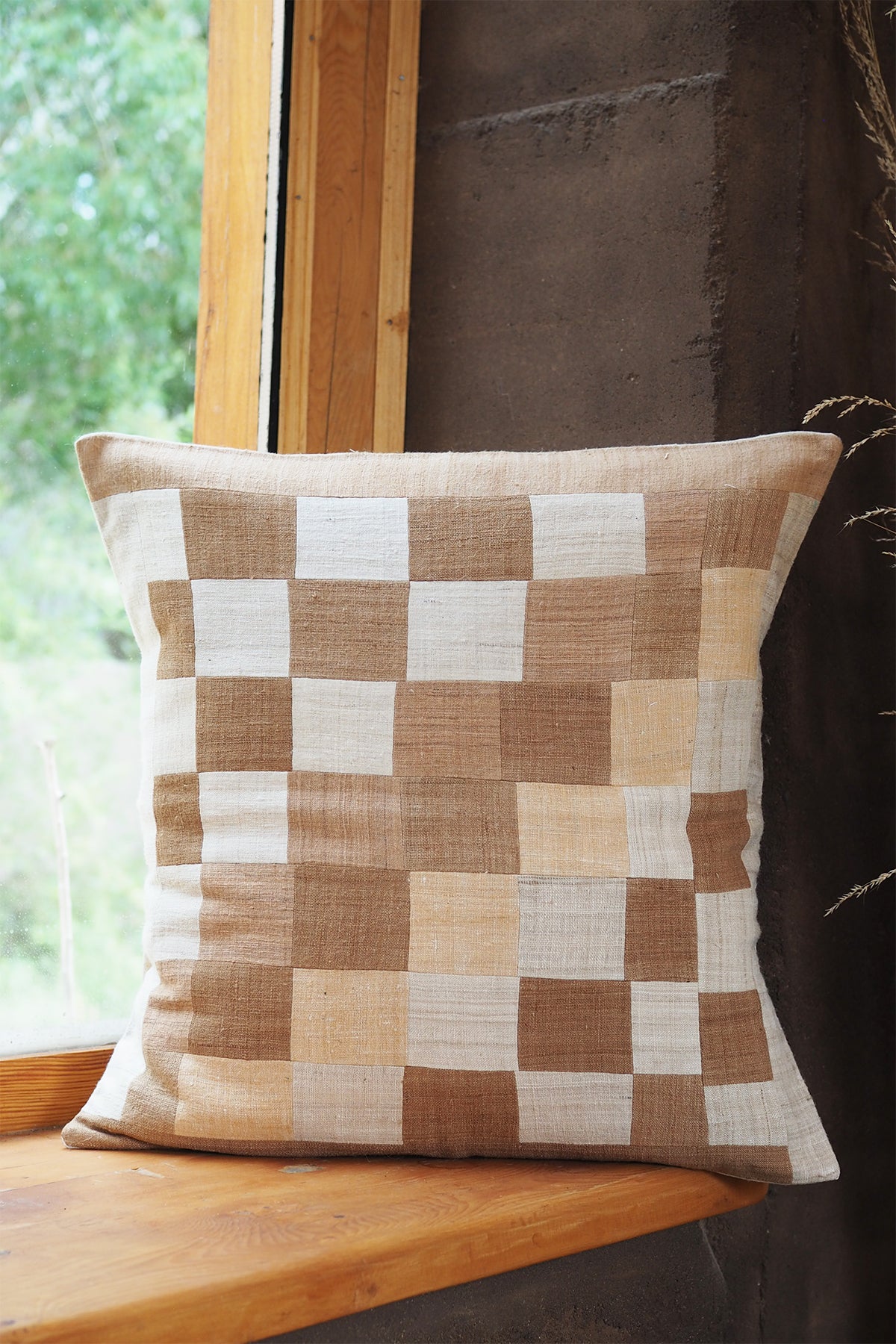 Pillow Case Eri Silk Patchwork #4