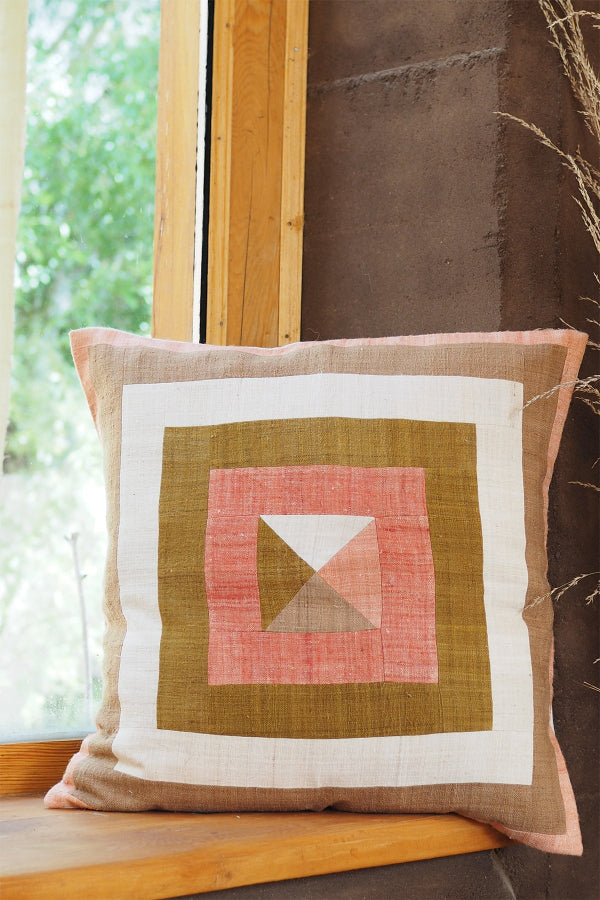 Pillow Case Eri Silk Patchwork #5