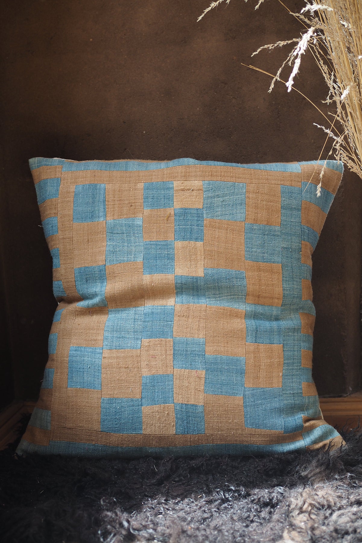 Pillow Case Eri Silk Patchwork #6