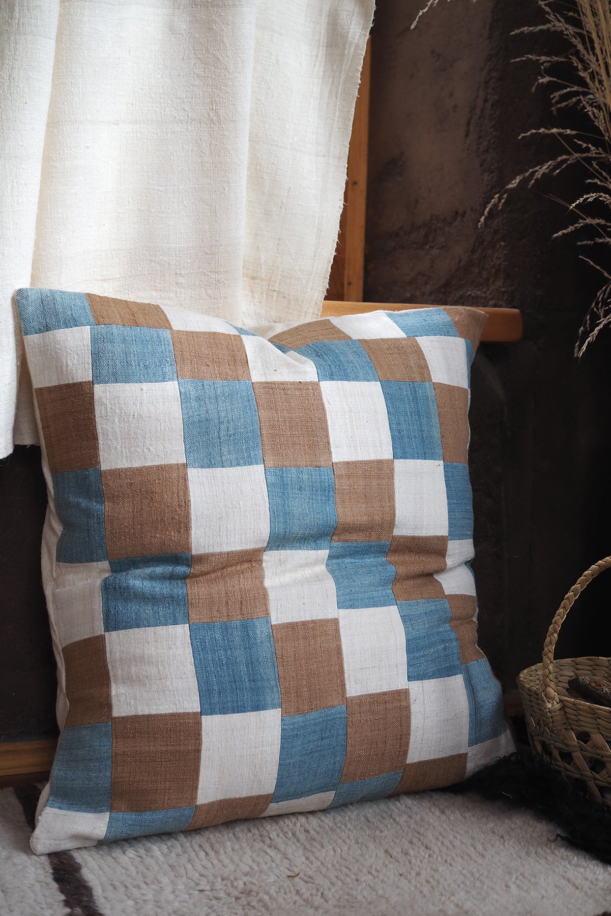 Pillow Case Eri Silk Patchwork #7