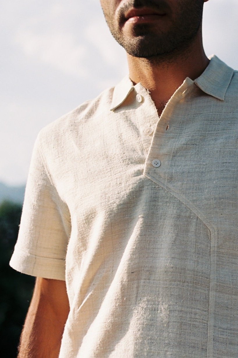 Eriseiden Stoff Natur