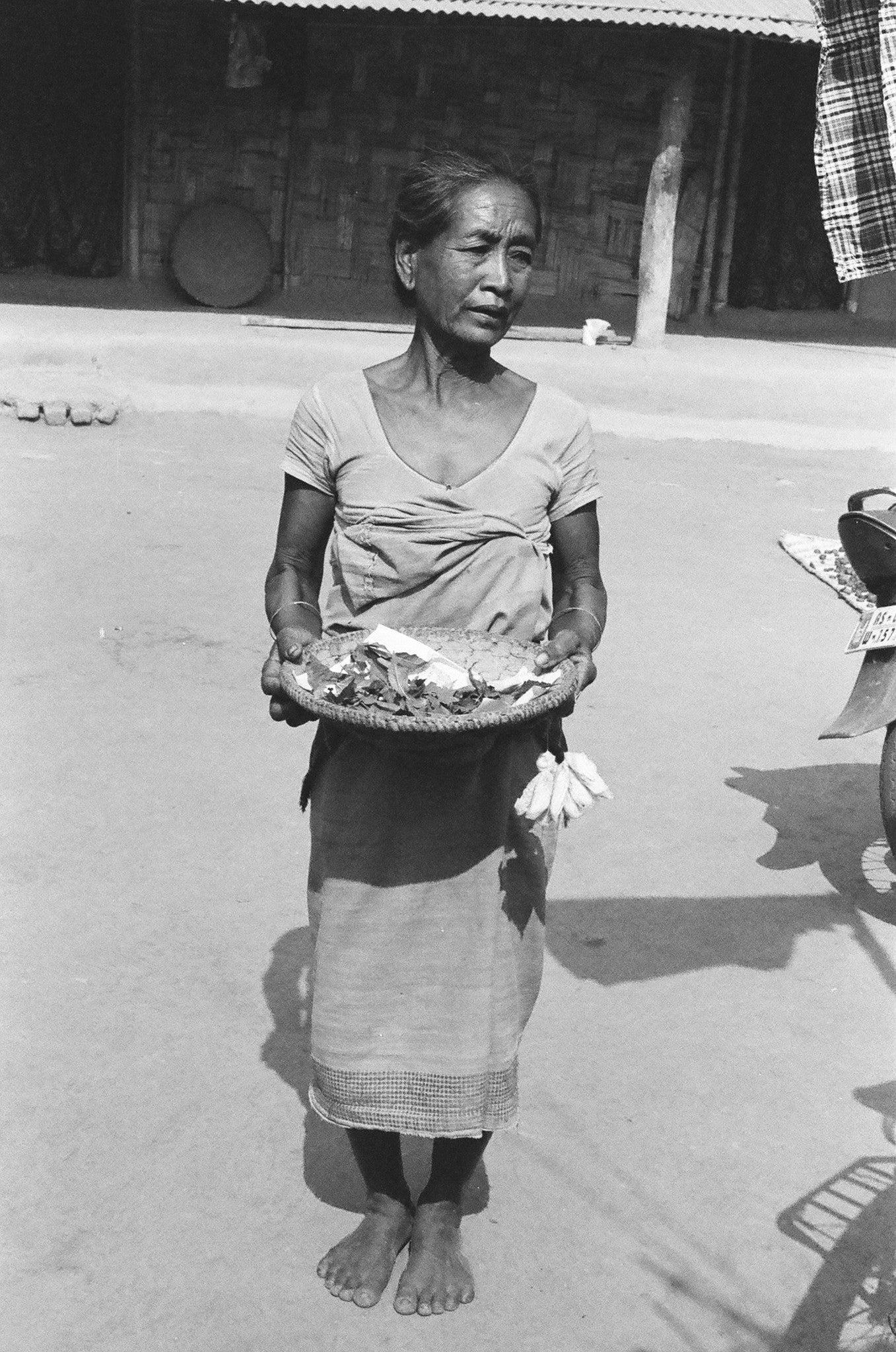 Farmer cultivating peace silk in Assam