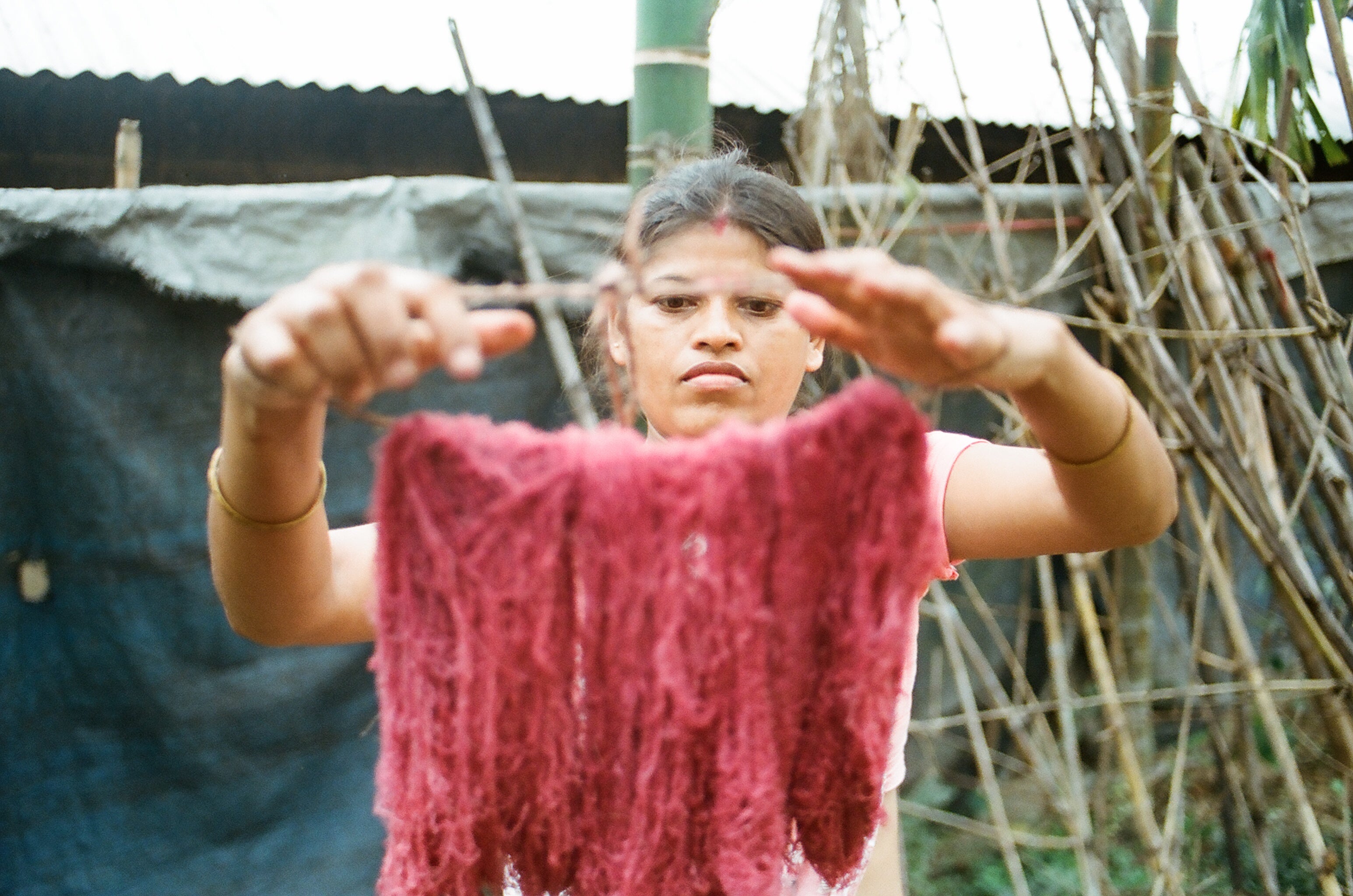Know your maker - ethical fashion in Assam, naturally dyed eri silk. 