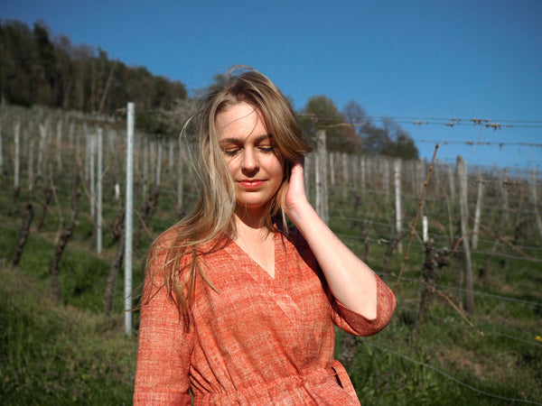 Eri Silk Fabric Indian Madder