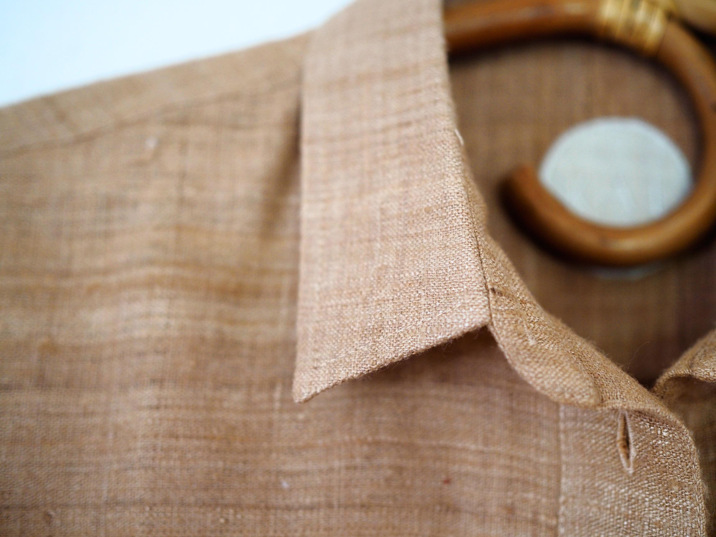 Luxurious eri silk button up shirt for women ethically made in Assam and Ladakh. Handspun and handwoven clothing and naturally dyed garments.