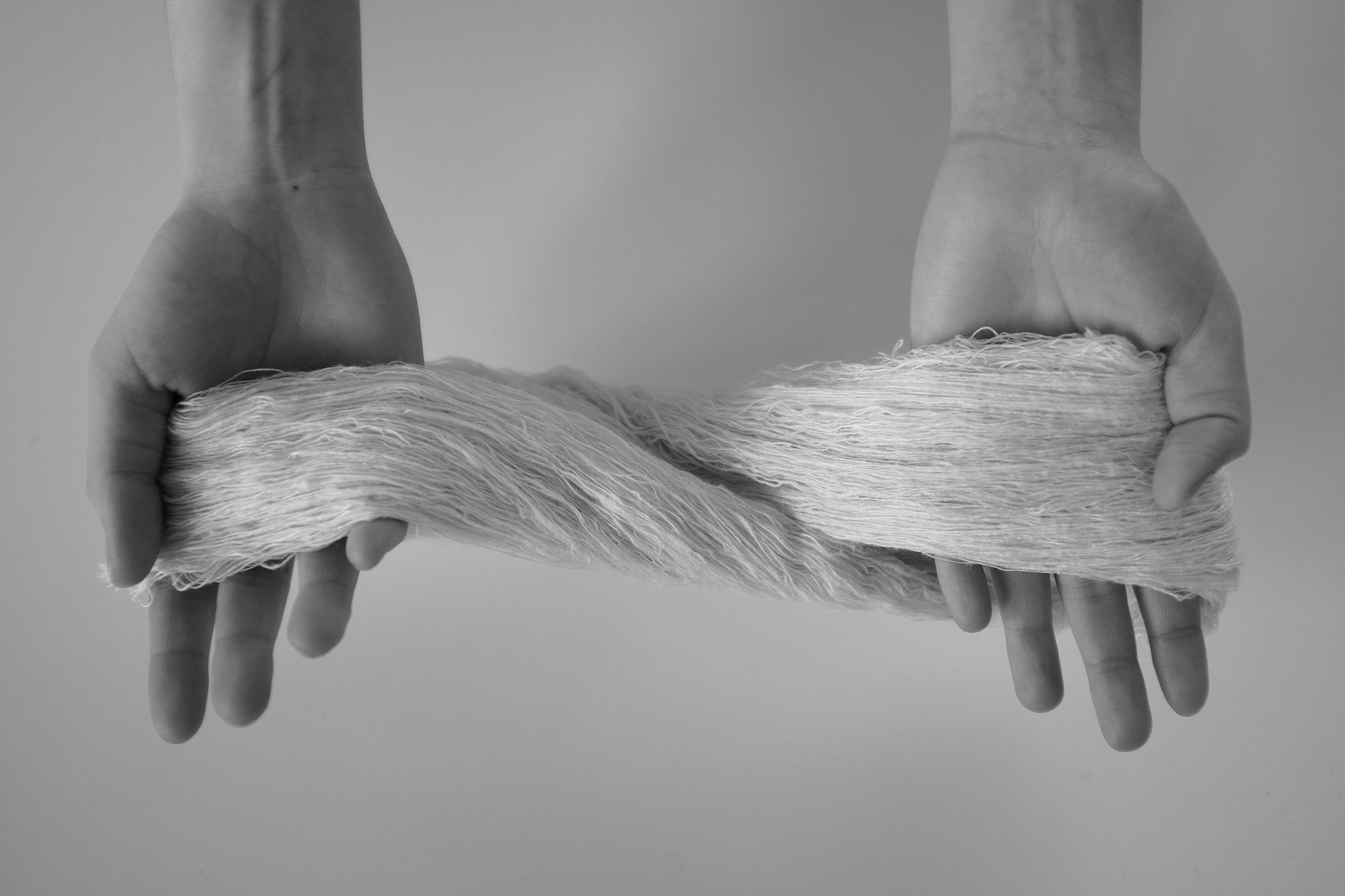 Handspun peace silk yarn for handloom