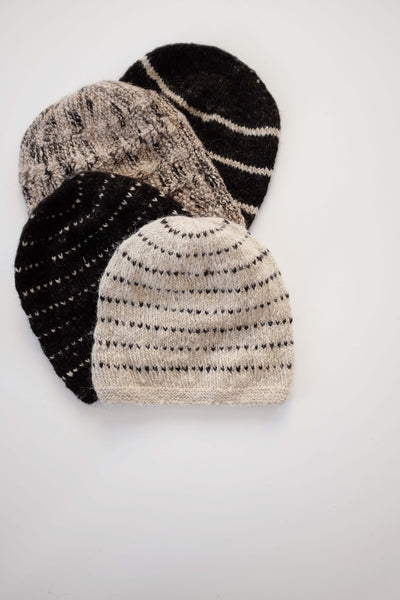 Handspun and handknitted beanies from organic lambswool from Ladakh. 100% natural fibers. Slow and mindfully made.