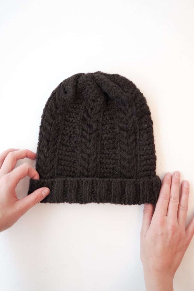 yak wool beanie yak wolle mütze yakwolle handgestrickte mütze