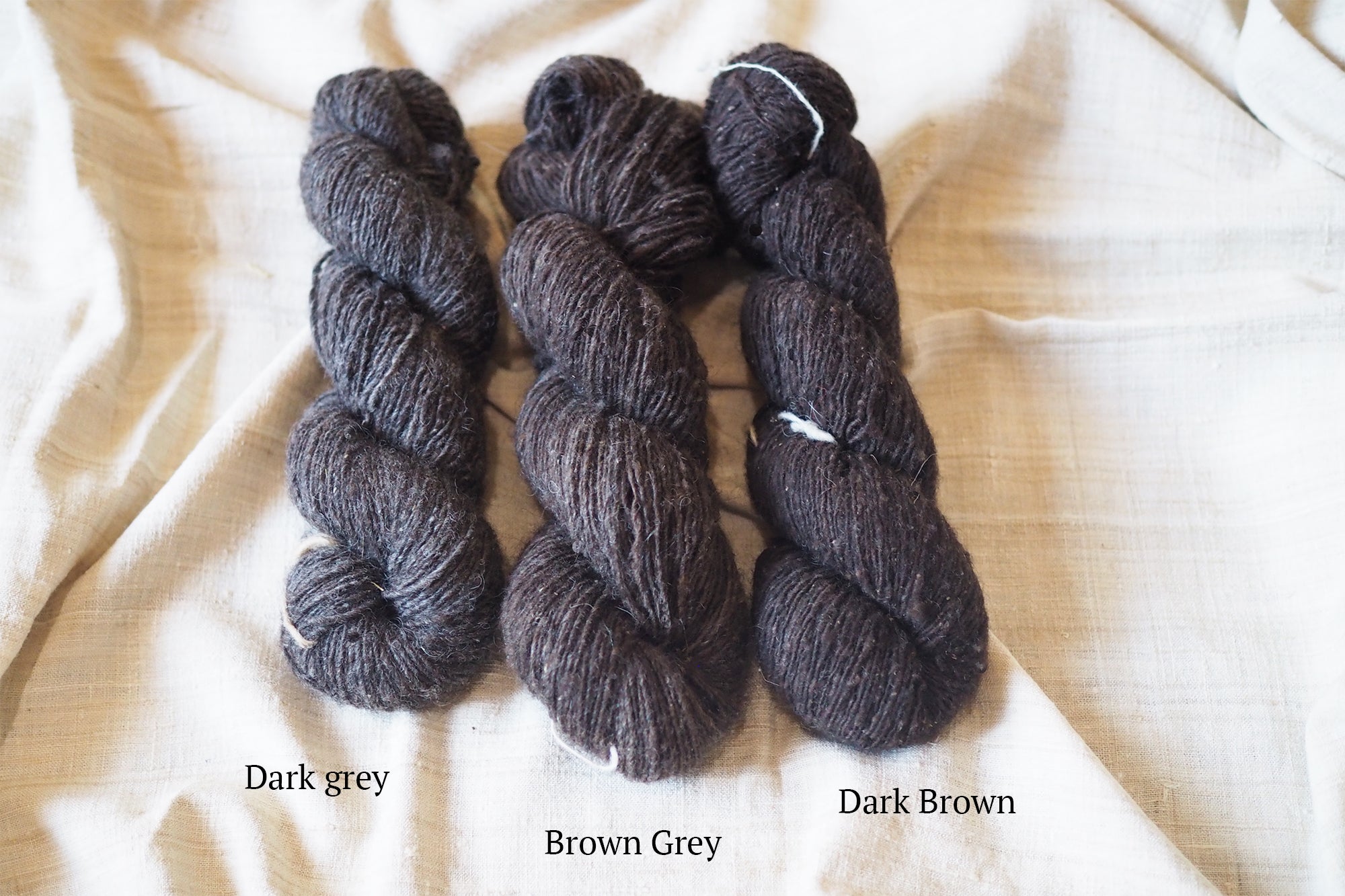 Nomadic Fibers Yarn Brown Grey
