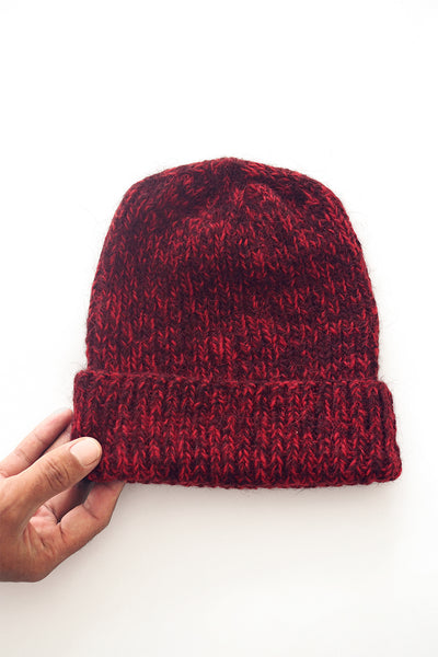 Classic Rib Beanie Burgundy