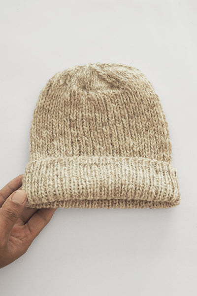 Classic Rib Beanie Beige