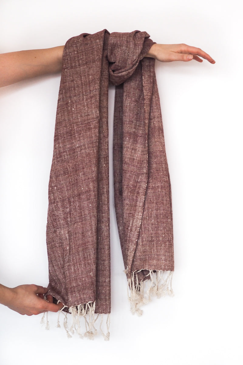 Scarf Eri Silk Teak Young