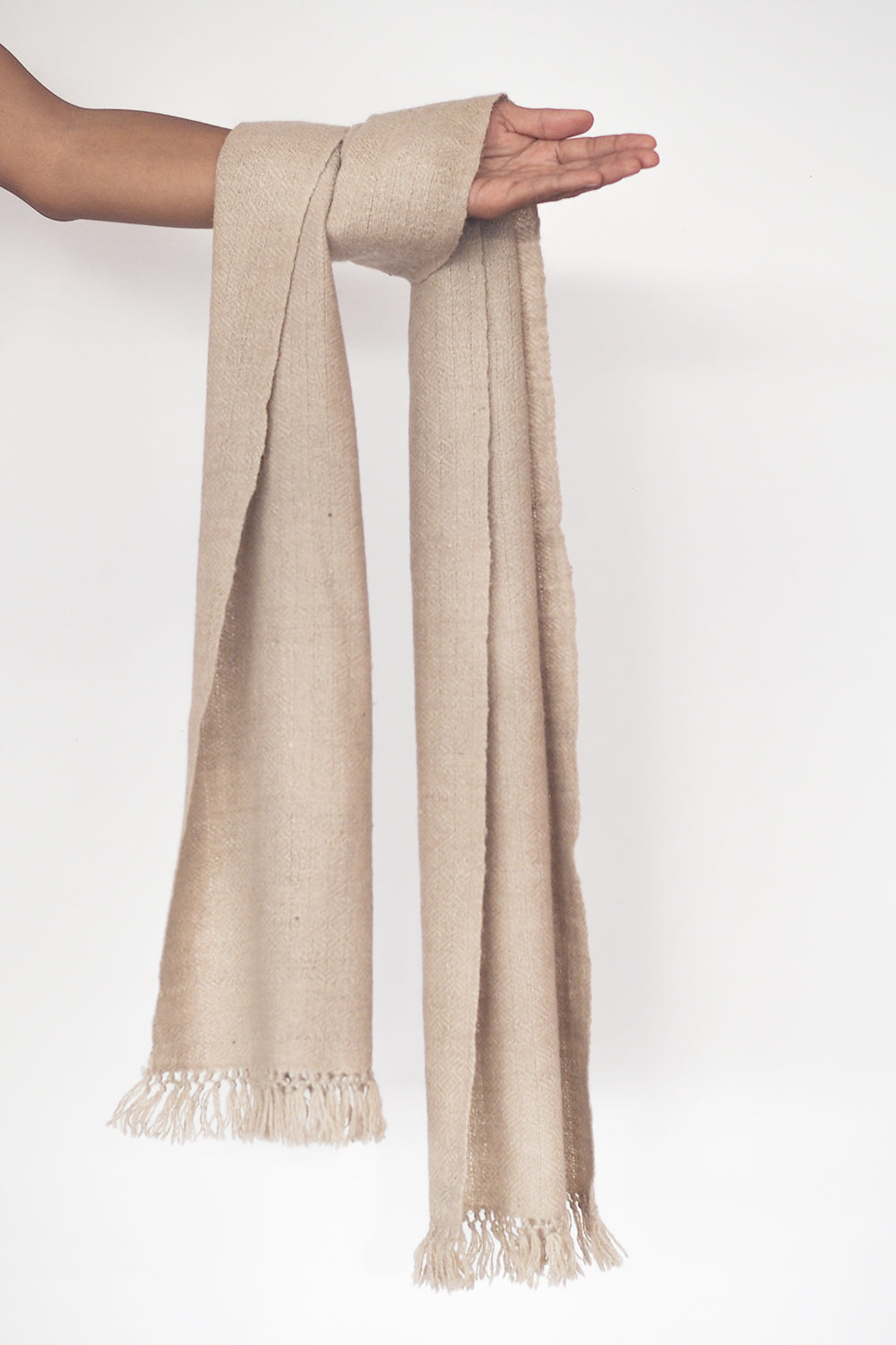 Scarf Yak Wool Khullu White